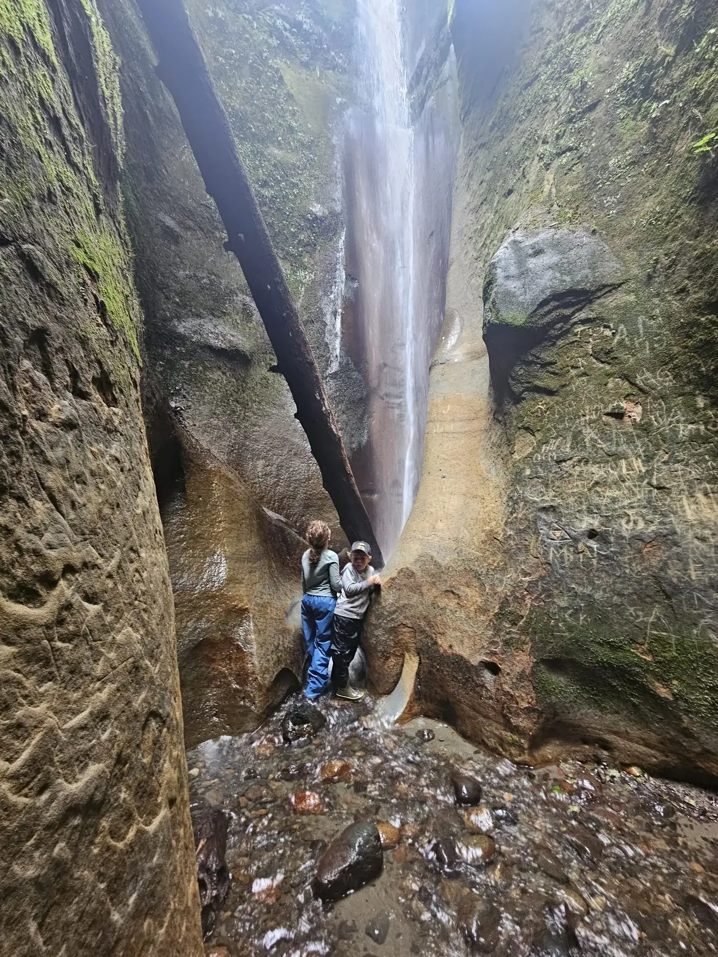 Waterfall at Sombrio Beach near Port Renfrew BC